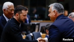 Президент України Володимир Зеленський та прем'єр-міністру Угорщини Віктор Орбан. 6 березня 2025 року
