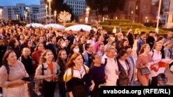 Բելառուս - Սեպտեմբերի 1-ի երեկոյան ցույցը Մինսկում