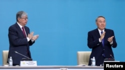 Касым-Жомарт Токаев жана Нурсултан Назарбаев. 2019-жыл.