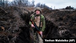 Один из районов размещения украинских военных в Донбассе 