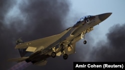 Израилдин F-15 аскердик учагы. 25-июнь, 2015-жыл. 