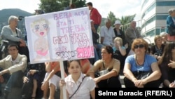 Sa protesta za JMBG, Sarajevo, jul 2013.