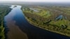 Река Обь на территории Томской области России.