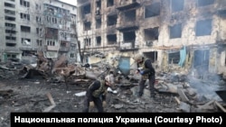 Наслідки російського удару по Добропіллю на Донеччині, 8 березня 2025 року