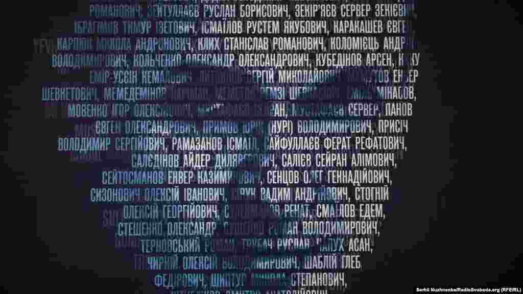 Фрагмент экспозиции «Свобода или смерть» с работами, созданными в поддержку голодающего в российской колонии украинского режиссера из Крыма Олега Сенцова. Выставка открылась в киевской галерее «ДУКАТ» 