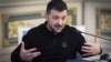 Președintele ucrainean, Volodimir Zelenski, în timpul unui interviu acordat Associated Press la Kiev, 1 februarie 2025.