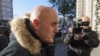Horatiu Potra leaves court in Ploiesti on December 12.
