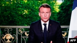 Эмманужл Макрондун телекайрылуусу. Париж, 9-июнь 2024-жыл