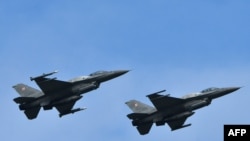 საილუსტრაციო ფოტო: პოლონეთის F-16 ავიაგამანადგურებლები. 12 ოქტომბერი, 2018.