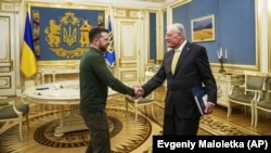 Владимир Зеленский и Кит Келлог, Киев, 20 февраля