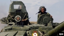 Російські танки в місті Ґорі у Грузії, 19 серпня 2008 року