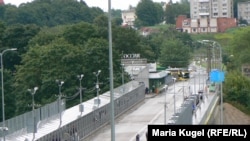 Мост на границе Эстонии с Россией