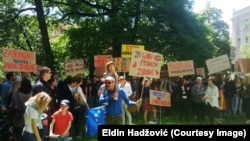 Protest u Sarajevu za LGBTI prava, maj 2017.