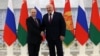 Орусиянын жана Беларустун президенттери Владимир Путин менен Александр Лукашенко, Минск, 19-декабрь, 2022-жыл. 