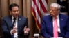 Државниот секретар Марко Рубио и американскиот претседател Доналд Трамп