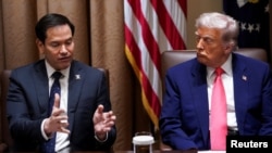 Марко Рубио и Дональд Трамп 