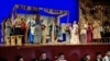 Artists perform during the dress rehearsal of Pagliacci at the Makhtumkuli National Music and Drama Theater in Ashgabat on November 17.