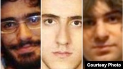 از چپ، محسن روح الامینی، محمد کامرانی و امیر جوادیفر 