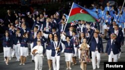 Londonda keçirilən Olimpiya Oyunlarında iştirak edən Azərbaycan idmançıları (Reuters)