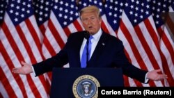 Дональд Трамп під час пресконференції в Білому домі 5 листопада 2020 року