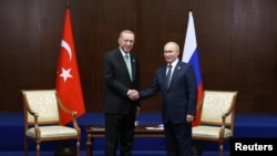 Эрдоган менен Путин. Астана, 13-октябрь, 2022-жыл