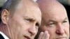 Russian Prime Minister Vladimir Putin (left) and Moscow Mayor Yury Luzhkov