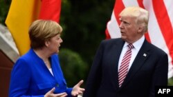 Канцлер Німеччини Ангела Меркель і президент США Дональд Трамп