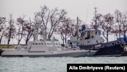 Ukrajinski brodovi koje je zatočila Rusija uz obalu Kerčkog moreuza, Krim