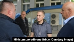 Nebojša Stefanović, ministar odbrane u Vladi Srbije, posetio je fabriku "Sloboda" u Čačku 4. juna 2021.