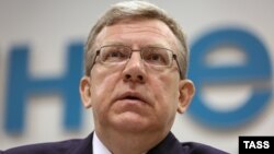 Бывший министр финансов России Алексей Кудрин выступает на пресс-конференции в "Интерфаксе" 22 декабря 2014 года