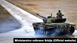 Tenk M-84 Vojske Srbije na redovnoj vežbi (3. februar 2020.)