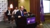 Armenia - Parliament deputy Edmon Marukian speaks at the first congress of his Bright Armenia Party, 12Dec2015