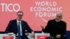 Predsednik Srbije Aleksandar Vučić i premijer Albanije Edi Rama na panelu na Svetskom ekonomskom forumu u Davosu, 19. januar 2023. godine. 