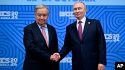 UN Secretary-General Antonio Guterres drew the ire of Kyiv by attending the BRICS summit in Russia at the invitation of Russian President Vladimir Putin on October 24.