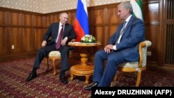 Ռուսաստանի և Աբխազիայի նախագահների հանդիպումը Պիցունդայում, 8-ը օգոստոսի, 2017թ․