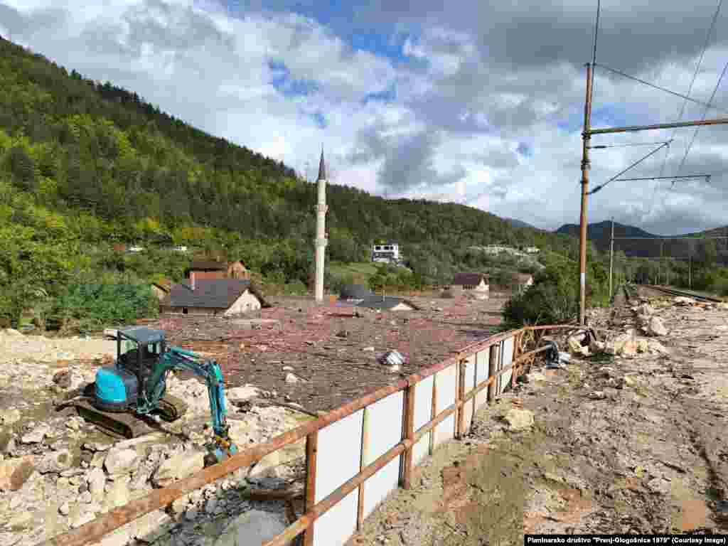 Prizor nakon klizišta i poplava u mjestu&nbsp;Donja Jablanica, 4. oktobra 2024.