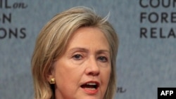 Secretary of State Hillary Clinton speaks at the Council on Foreign Relations